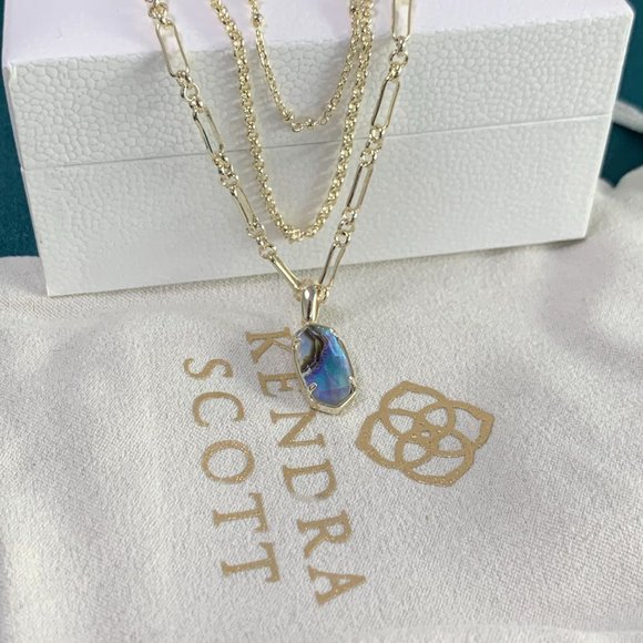 Kendra Scott Elisa Three-layer shell necklace collarbone chain Multi-layer - Picture 11 of 16